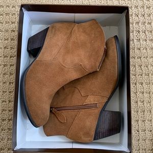Franco Sarto Women's Hutch Ankle Boot, 6M, Desert Camel